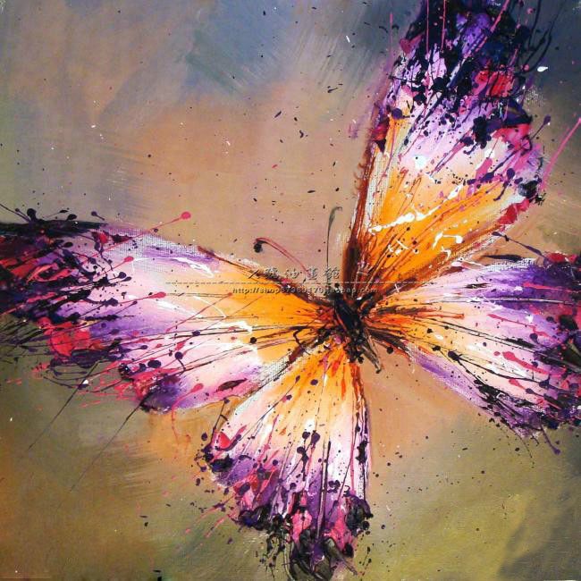 650x650 108 Best Painting Images On Acrylic Art, Brush Strokes - Colorful Butterfly Painting