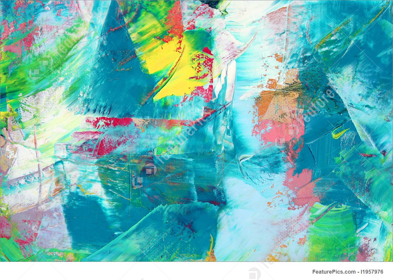 1300x926 Non Figurative Art Colorful Painted Canvas - Colorful Canvas Painting