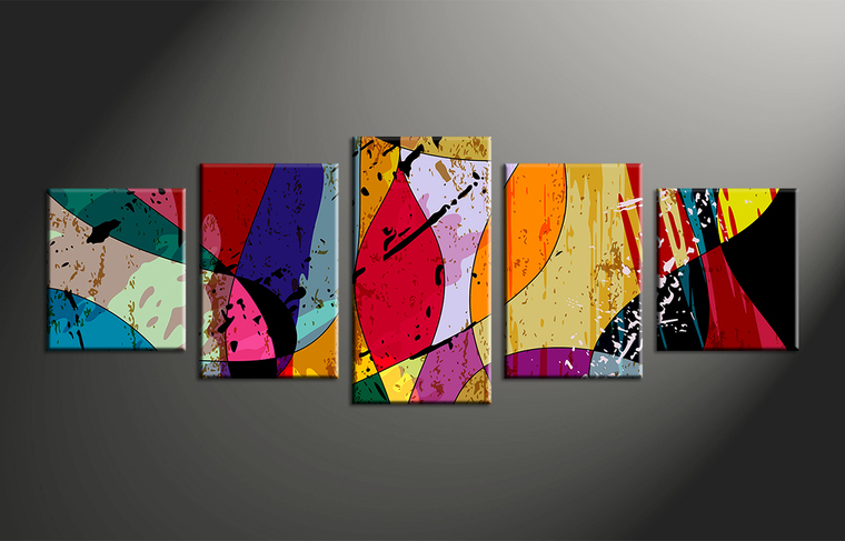 Colorful Canvas Painting at PaintingValley.com | Explore collection of ...