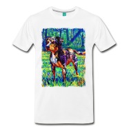 190x190 Colorful Dog Painting T Shirt Spreadshirt - Colorful Dog Painting