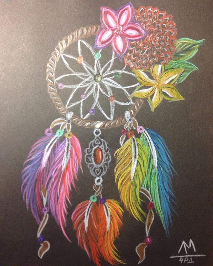 720x899 Colourful Dreamcatcher By Showstopper27 - Colorful Dream Catcher Painting
