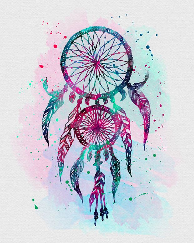 620x775 Dreamcatcher Tattoos Tattoo, Tatting And Dream - Colorful Dream Catcher Painting