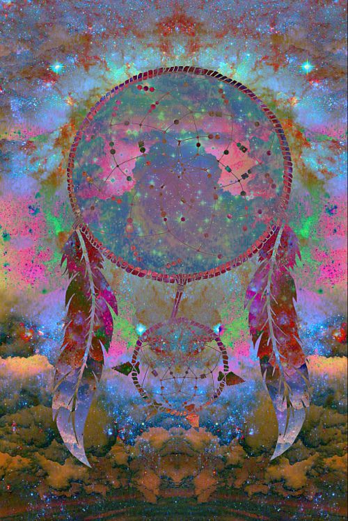 500x749 Colorful Dream Catcher Painting - Colorful Dream Catcher Painting