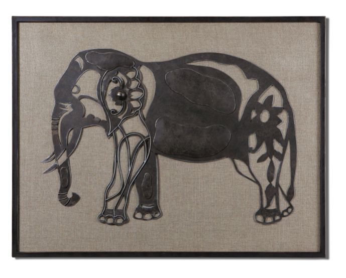 689x554 Mermaid Wall Decor Elephant Wall Painting Elephant Nursery Decor - Colorful Elephant Head Painting