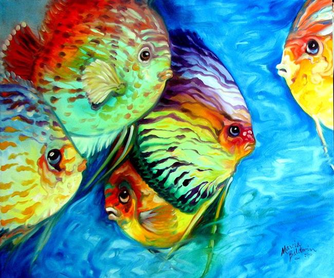 650x542 Tropical Fish Colors - Colorful Fish Painting