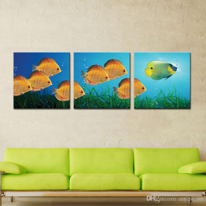 Colorful Fish Painting at PaintingValley.com | Explore collection of ...