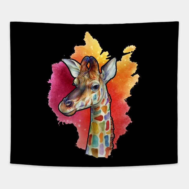 630x630 Colorful Giraffe Painting Funny T Shirt - Colorful Giraffe Painting