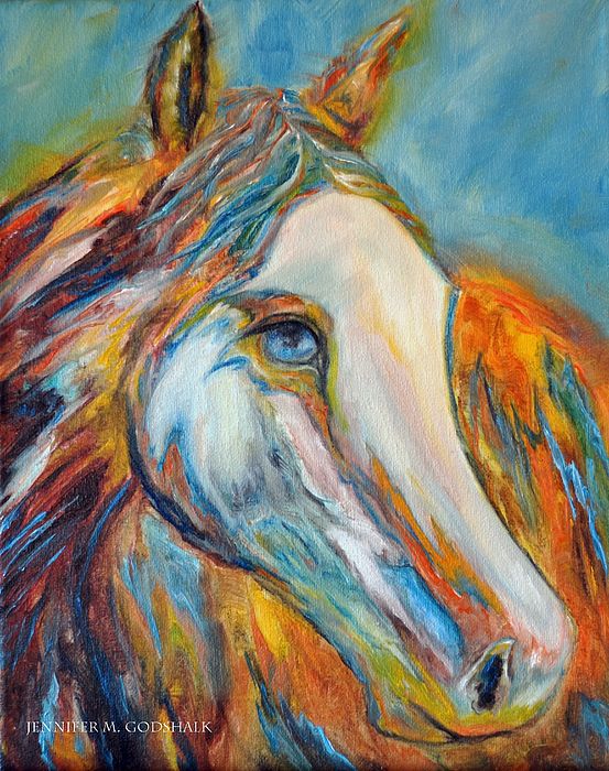 Colorful Horse Painting at PaintingValley.com | Explore collection of ...