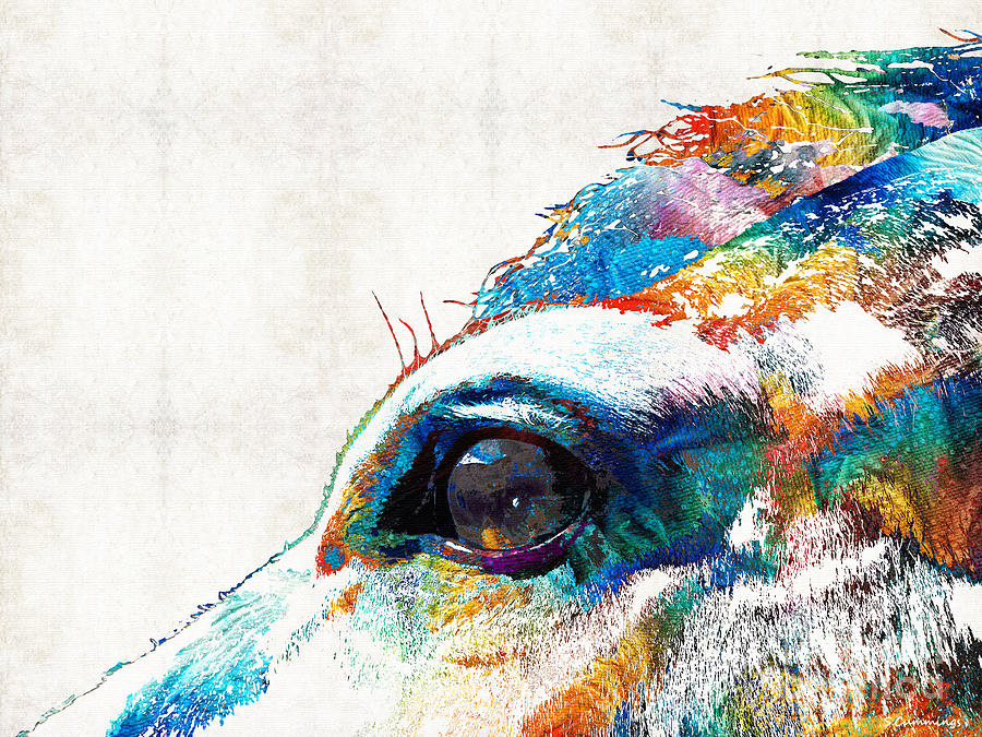 900x675 Colorful Horse Art - Colorful Horse Painting