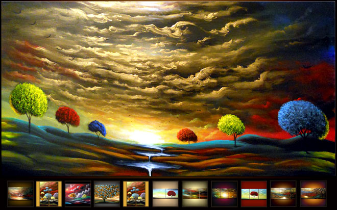 Colorful Landscape Painting