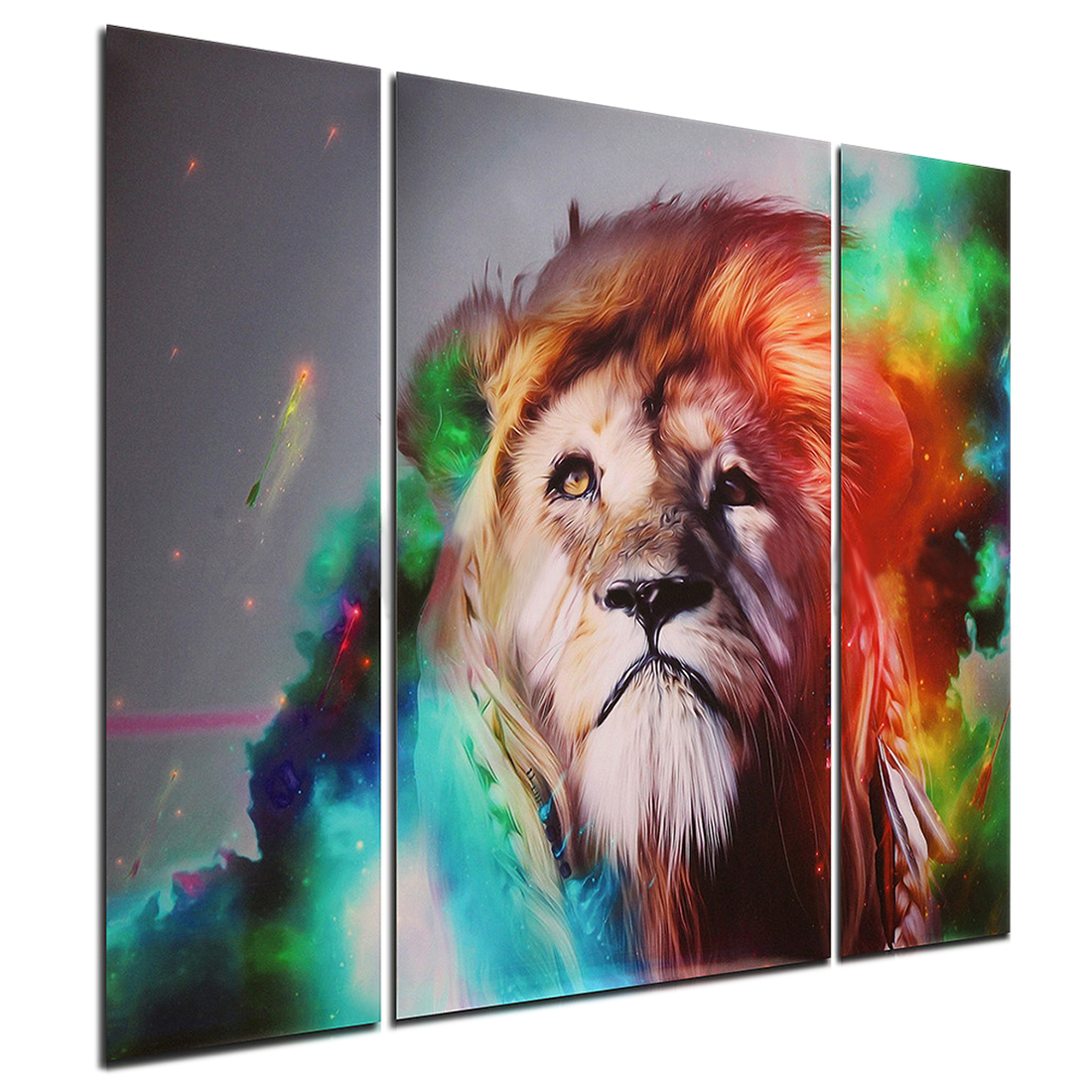 Colorful Lion Painting at PaintingValley.com | Explore collection of ...