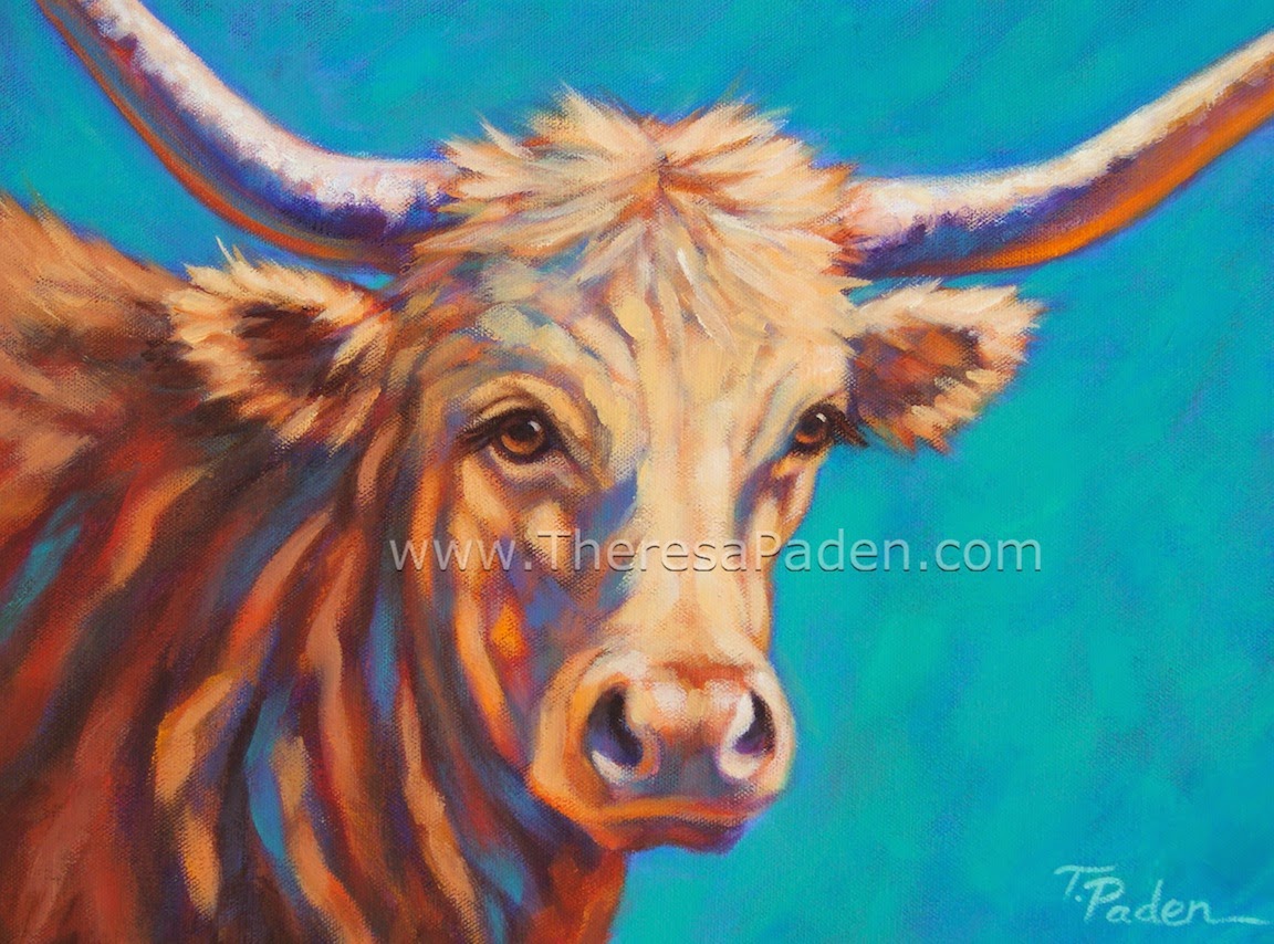 1152x854 Colorful Southwestern Art Southwest Texas Longhorn Painting By - Colorful Longhorn Painting