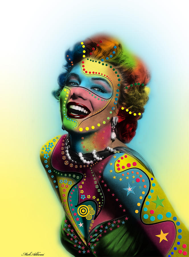 664x900 Marilyn Monroe Photograph By Mark Ashkenazi - Colorful Marilyn Monroe Painting