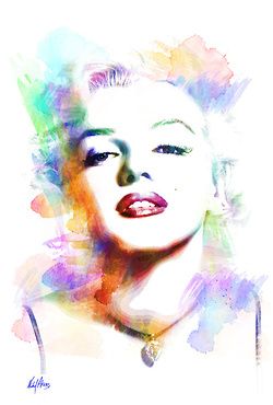 250x370 Marilyn Monroe In Colors Marilyn Monroe - Colorful Marilyn Monroe Painting