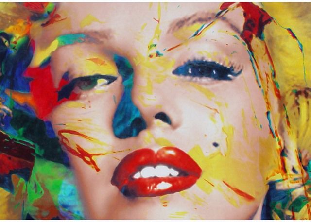 640x457 Pin By Nice Cars On Marilyn Marilyn Monroe Painting - Colorful Marilyn Monroe Painting