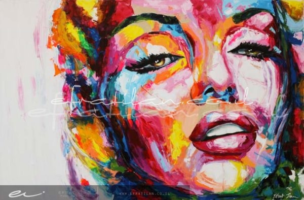 600x394 Colorful Marilyn Monroe - Colorful Marilyn Monroe Painting