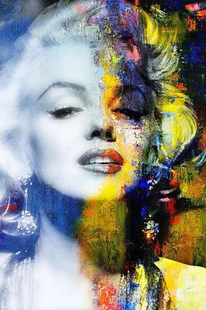 300x450 Colorful Marilyn - Colorful Marilyn Monroe Painting