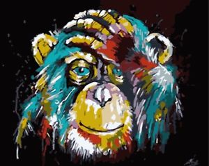 Colorful Monkey Painting