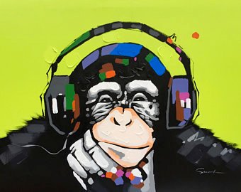 Colorful Monkey Painting at PaintingValley.com | Explore collection of ...