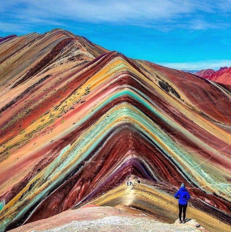 764x768 Fact Check Are - Colorful Mountain Painting