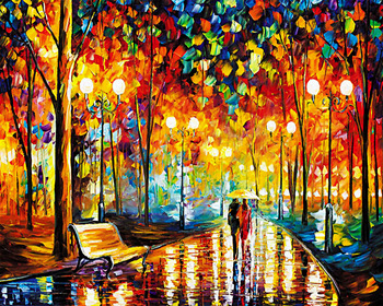 Colorful Night Painting at PaintingValley.com | Explore collection of ...