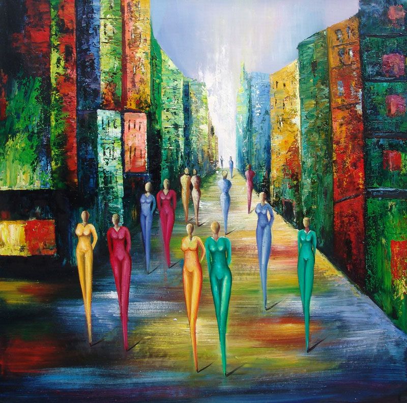 800x793 2010 Colorful Night Painting - Colorful Night Painting
