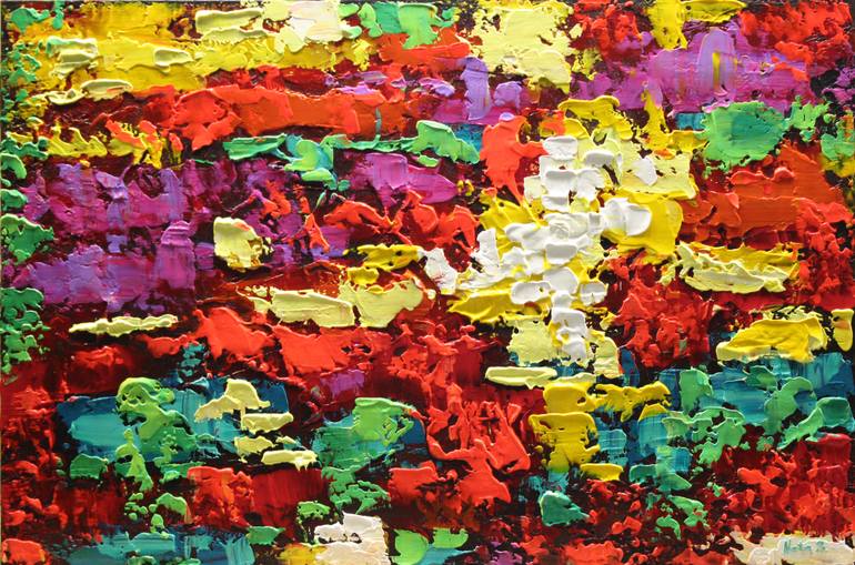 770x509 Saatchi Art Colorful Night Dreams Painting By Nataliya Stupak - Colorful Night Painting