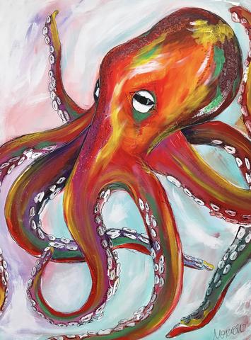 Colorful Octopus Painting At Paintingvalley.com 