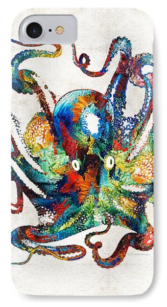 327x600 Octopus Iphone 8 Cases Fine Art America - Colorful Octopus Painting