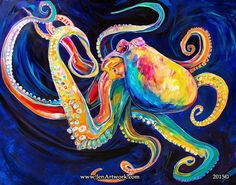 236x185 Colorful Octopus Painting Unique I Really Love Cephalopods This Is - Colorful Octopus Painting