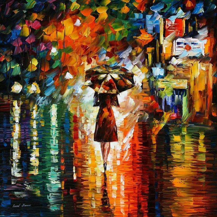 720x719 Leonid Afremov One Of The Most Colorful Painters Ever - Colorful Painting