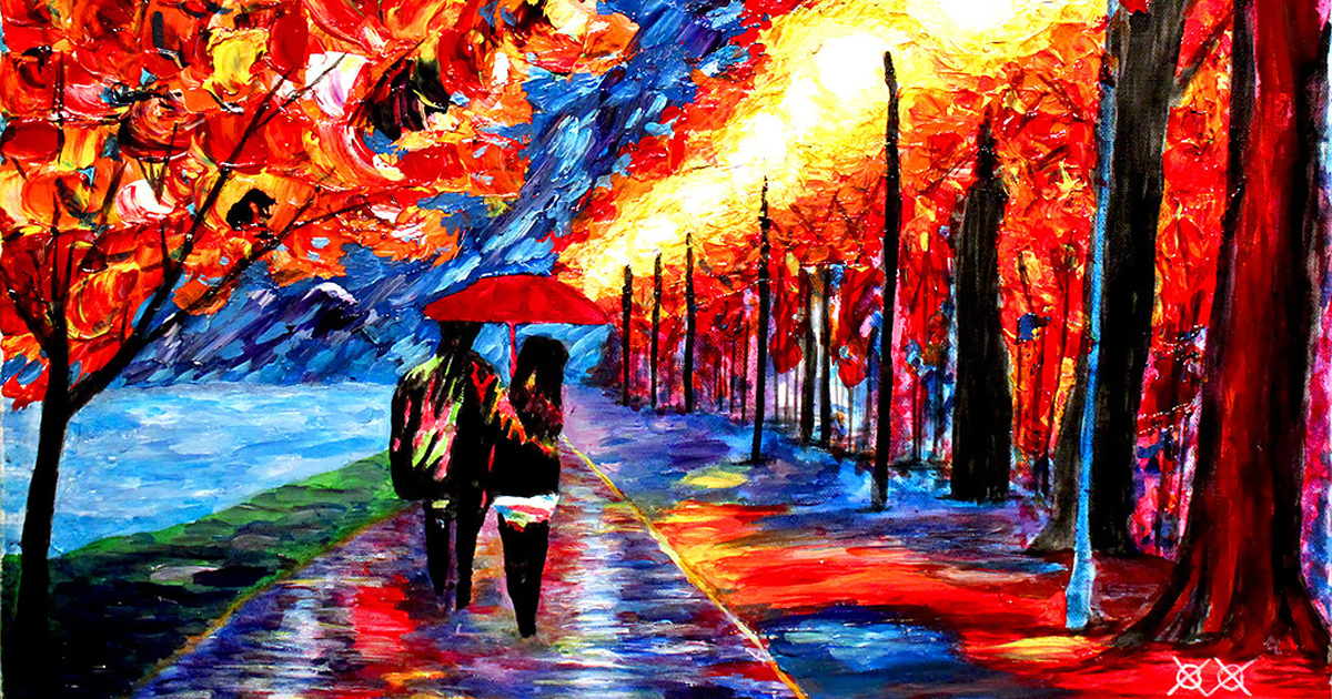 1200x630 Blind Painter Uses Touch And Texture To Create Incredibly Colorful - Colorful Painting