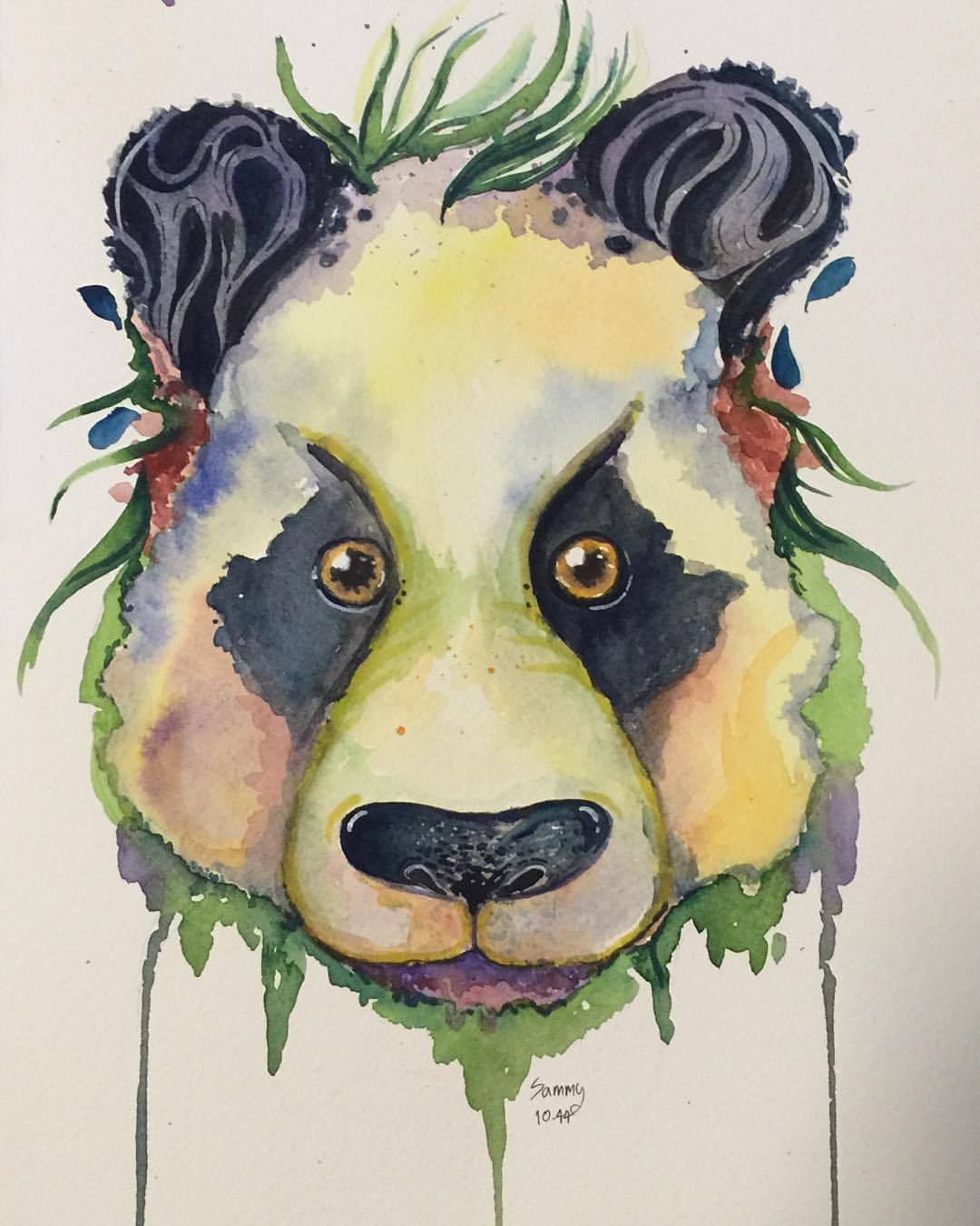 1080x1350 Maomeesammy Panda - Colorful Panda Painting