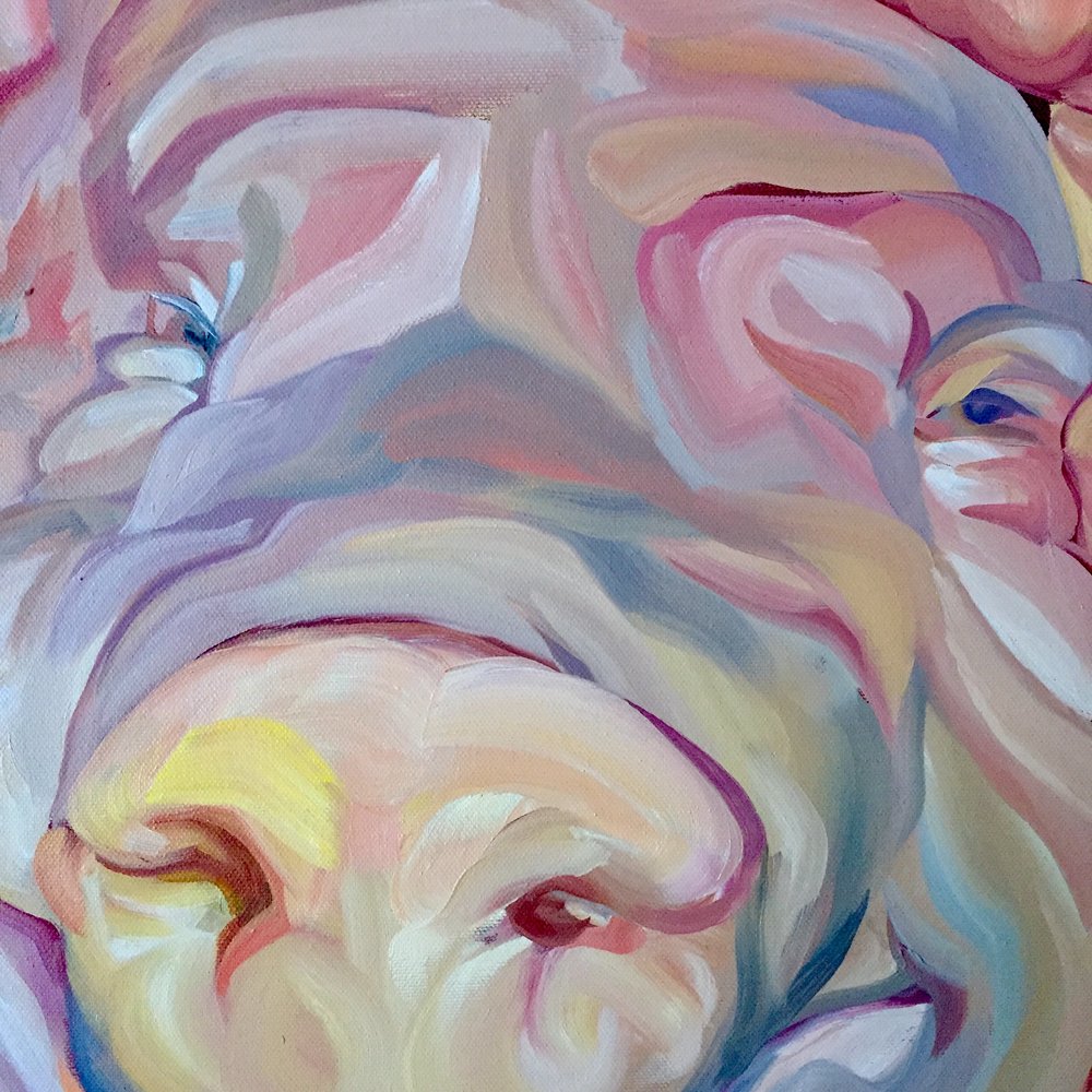 1000x1000 Three Little Pigs Darrel Perkins - Colorful Pig Painting