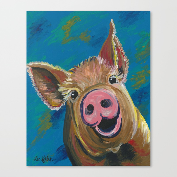 700x700 Colorful Pig Art, Pig Painting - Colorful Pig Painting