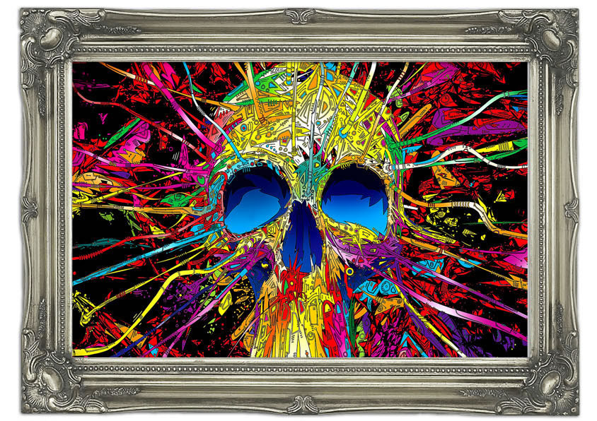 Colorful Skull Painting At Paintingvalley.com 