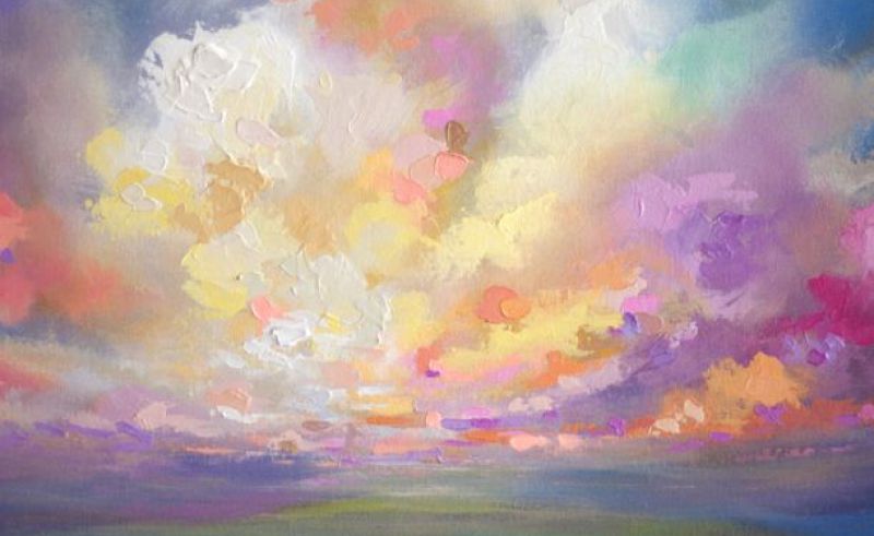 800x491 Paintings Colorful Sky Painting For Home - Colorful Sky Painting