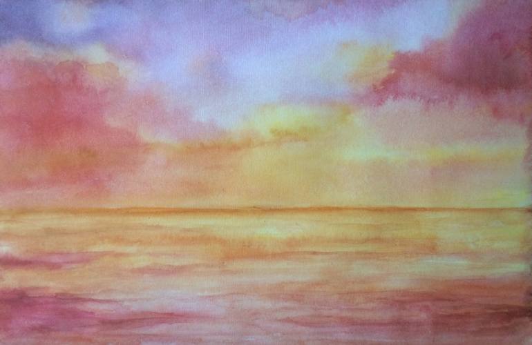 770x500 Saatchi Art Colourful Sky Painting By Sunny Patil - Colorful Sky Painting