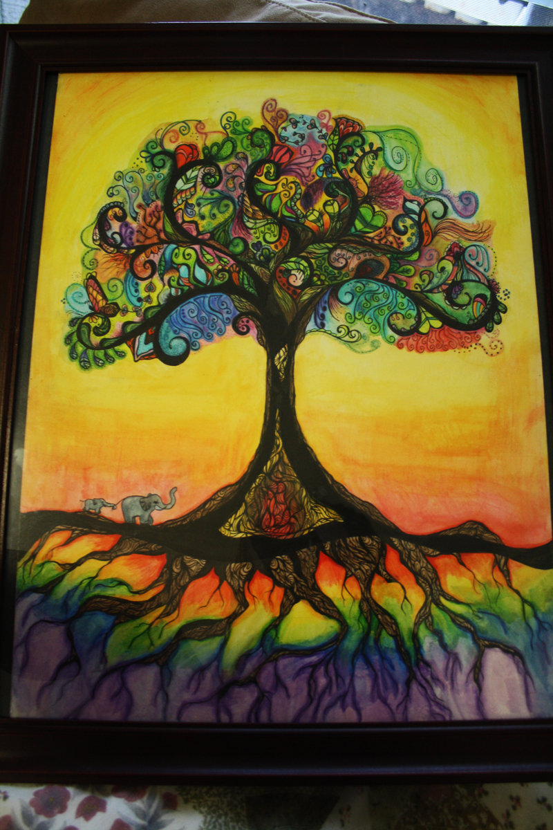 Colorful Tree Of Life Painting at Explore