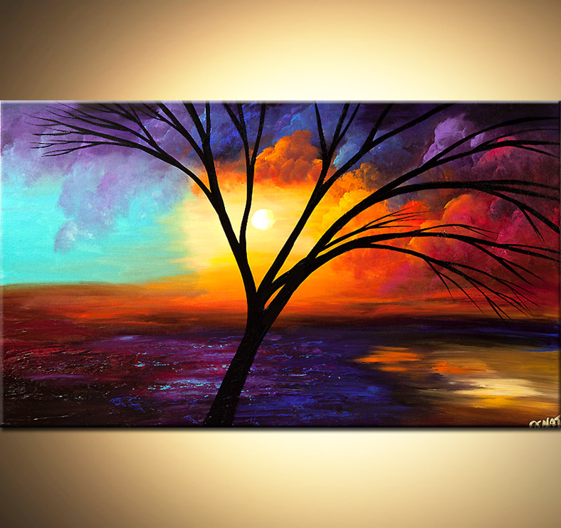 788x742 Painting - Colorful Tree Painting