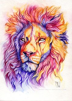 236x332 Wolf Painting - Colorful Wolf Painting