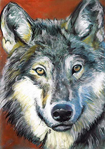 Colorful Wolf Painting at PaintingValley.com | Explore collection of ...