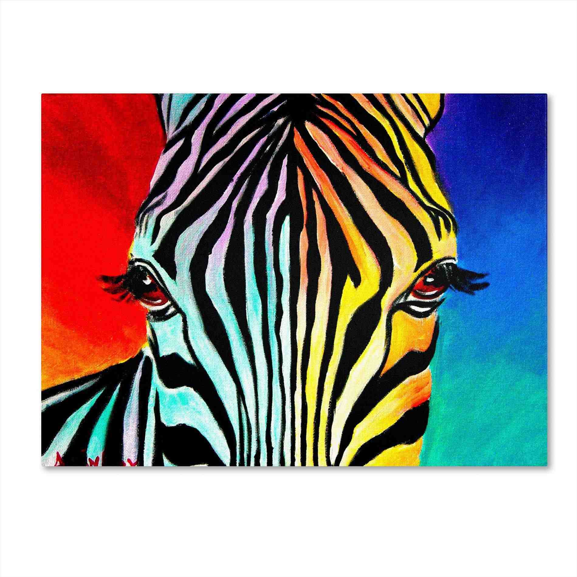 1899x1899 Rhnikfineartscom Colorful Colorful Zebra Painting Zebra U Nik Fine - Colorful Zebra Painting