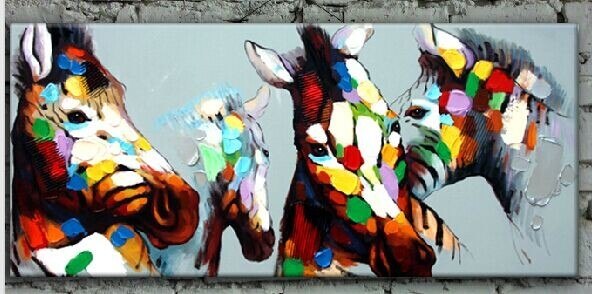 592x294 Buy Colorful Life By Community Artists Group@ Rs. 7490. Code - Colorful Zebra Painting