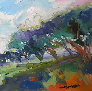 300x295 Jose Trujillo Original Oil Painting Impressionism Colorist - Colorist Painting