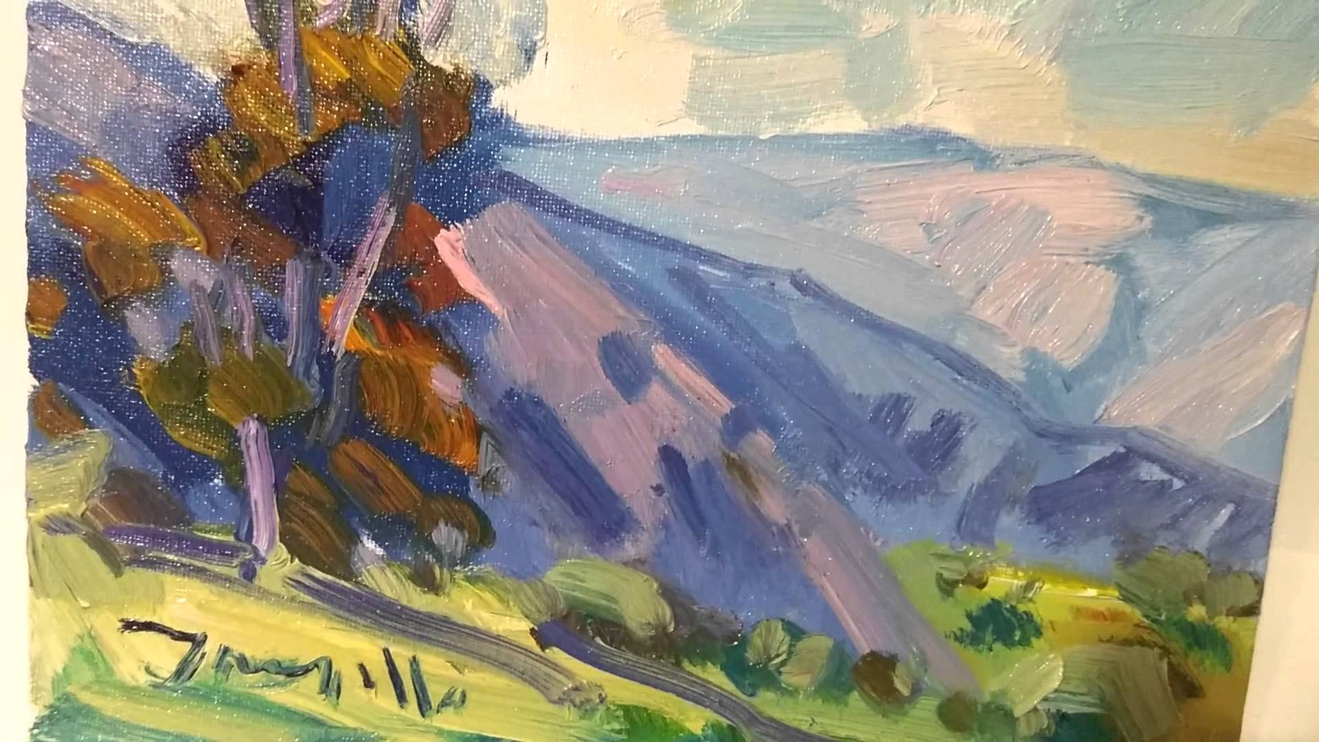 1920x1080 Jose Trujillo Artist Painter Impressionist Oil Painting Landscape - Colorist Painting