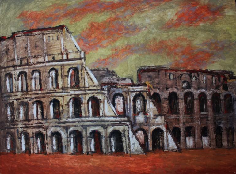 770x568 Saatchi Art The Colosseum Painting By Vladimir Romanov - Colosseum Painting