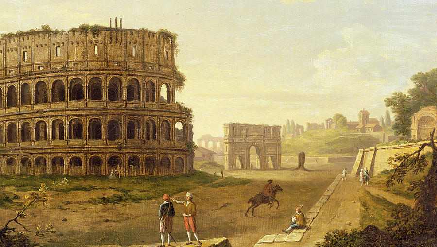 900x510 The Colosseum Painting By John Inigo Richards - Colosseum Painting