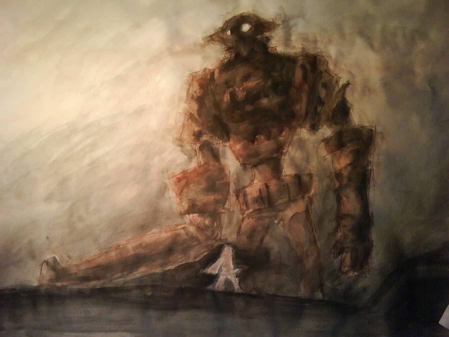 900x675 Shadow Of The Colossus.paint By Arczero - Colossus Painting