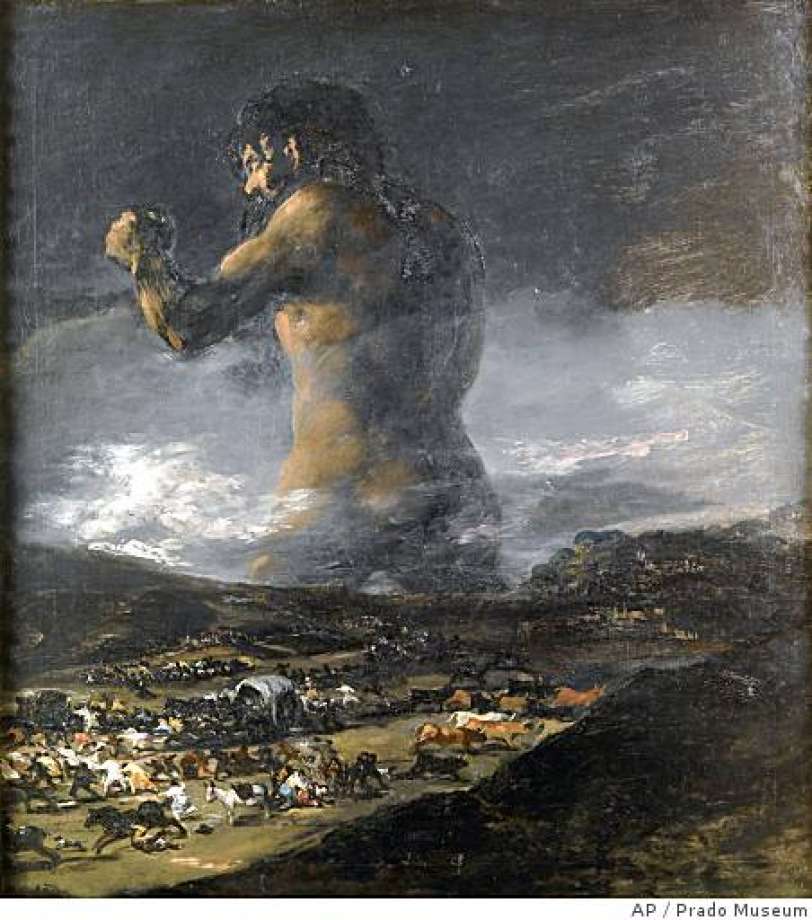 812x920 If Goya Didn'T Paint - Colossus Painting